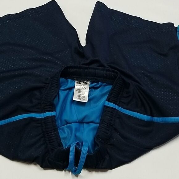 🎁5/$25 Athletic Works Shorts Men's Size Medium Draw String Side Pockets Blue - Picture 5 of 7